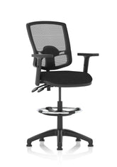 Eclipse Plus II Mesh Deluxe Chair Black Adjustable Arms Hi Rise Kit KC0302 DD